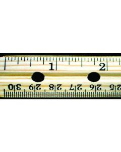 United Scientific Supply Wooden Ruler, 12''; USS-SCLW12